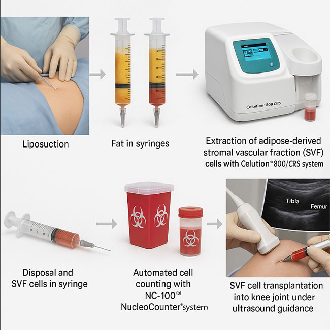 مراحل تولید سلول بنیادی اس وی اف